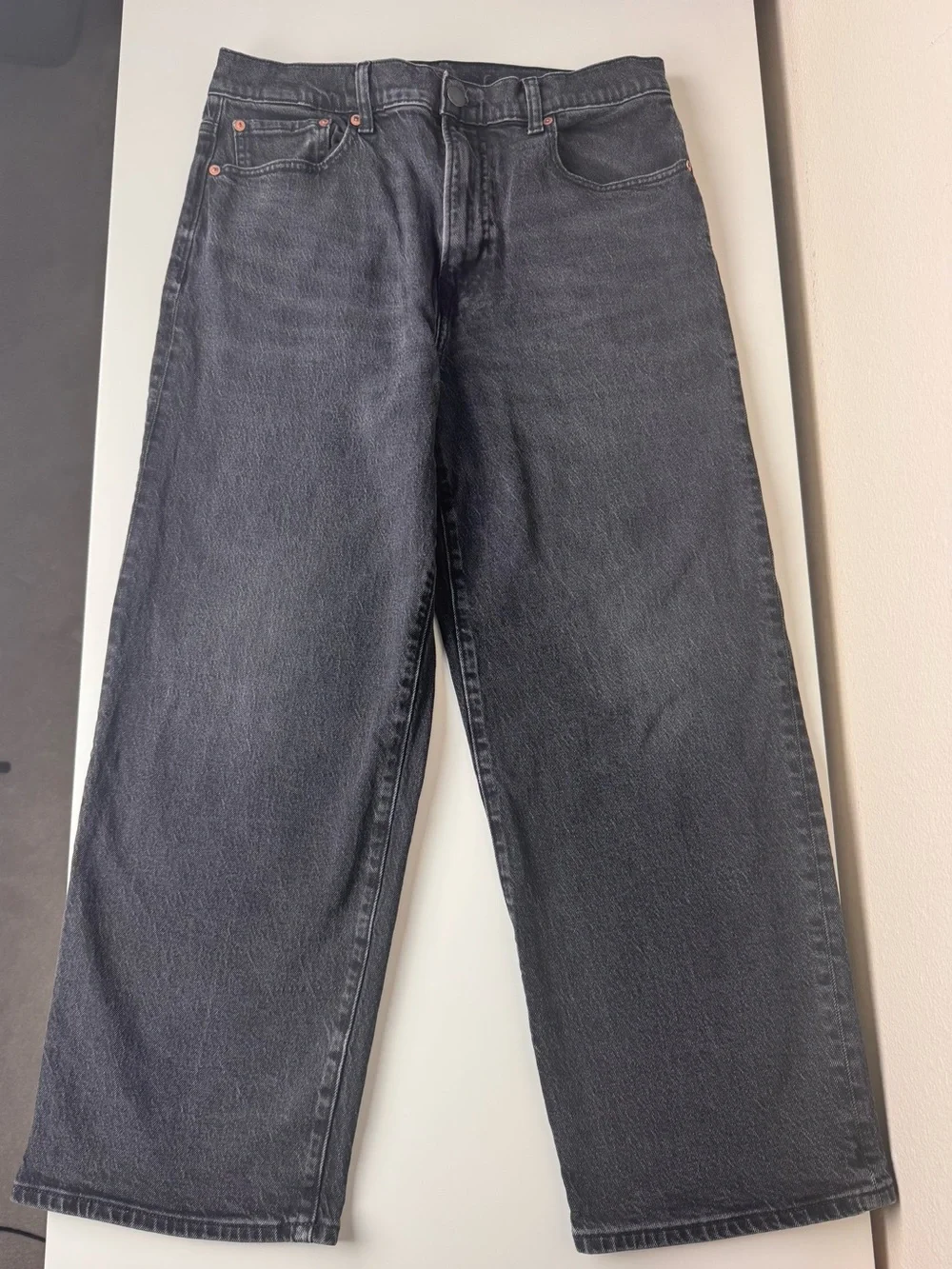 American Eagle EasyFlex Baggy Jeans Men’s 32x30, Black Wide Leg